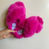 Lexi Pink Fluffy Slippers