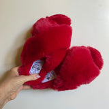Lexi Women's Fluffy Slippers in Lucky Fortune