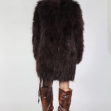 Exotique Long Coat Dark Cocoa