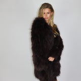Exotique Long Coat Dark Cocoa