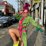 Lexi Fluffy Slippers in Neon