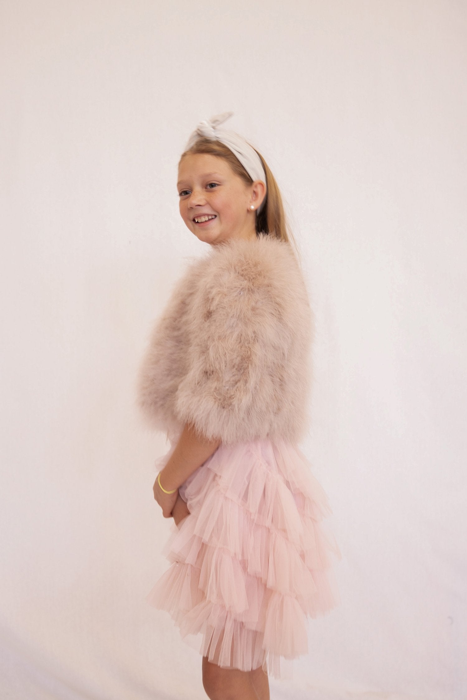 Kids Plume Jacket Blush - Mode & Affaire