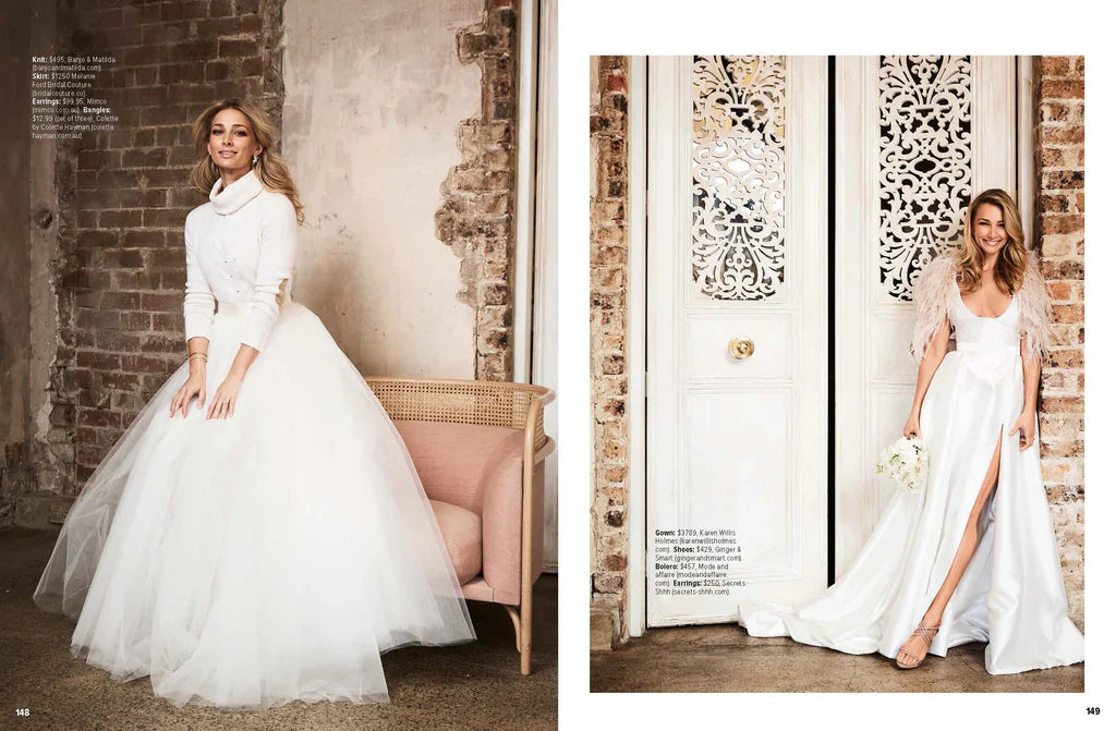 M&A Bridal Feather Collection in Cosmo Bride