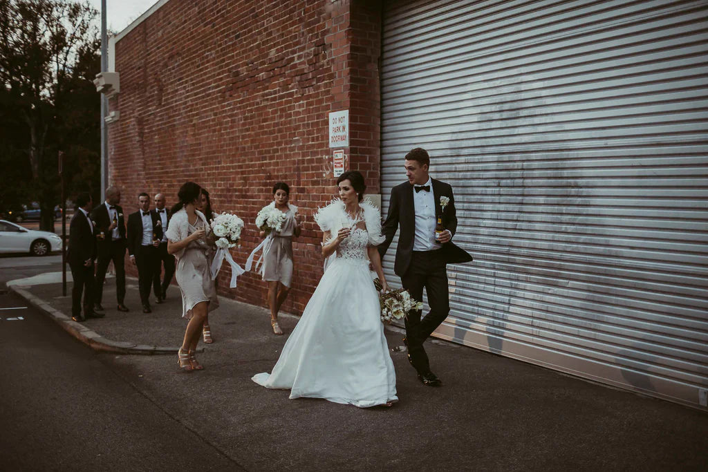 Garden Wedding with an Industrial Kiss