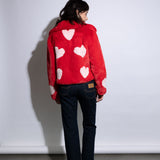 Queen Of Hearts Cropped Jacket Ruby