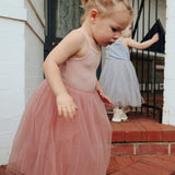 Tutu Singlet Dress in French Rose