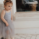 Tutu Singlet Dress in Dove Grey