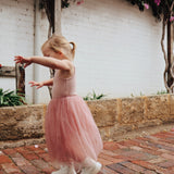 Tutu Singlet Dress in French Rose