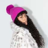 Après Shocking Pink Pom Pom Beanie