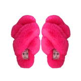 Lexi Pink Fluffy Slippers