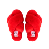 Lexi Women's Fluffy Slippers in Lucky Fortune