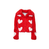 Queen Of Hearts Cropped Jacket Ruby