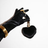 Heart Fur Charme in Noir