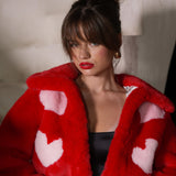 Queen Of Hearts Cropped Jacket Ruby