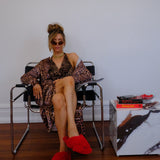 Leopard Robe + Slipper Bundle