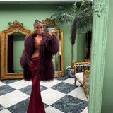 Mongolian Coat in Merlot