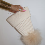 Angora Beanie Au Naturel