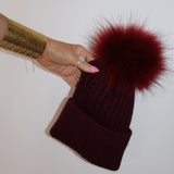 Angora Beanie  Bordeaux