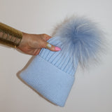 Angora Beanie Azure