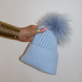 Angora Beanie Azure