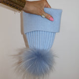 Angora Beanie Azure