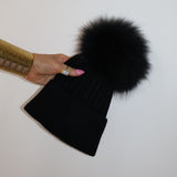 Angora Beanie Onyx