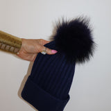 Angora Beanie Midnight