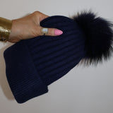 Angora Beanie Midnight