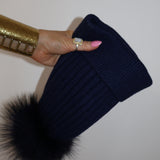 Angora Beanie Midnight