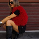 Manhattan Bag in Ruby