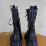 Kids Knee High Boots Onyx - Mode & Affaire