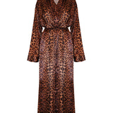 Leopard Robe + Slipper Bundle