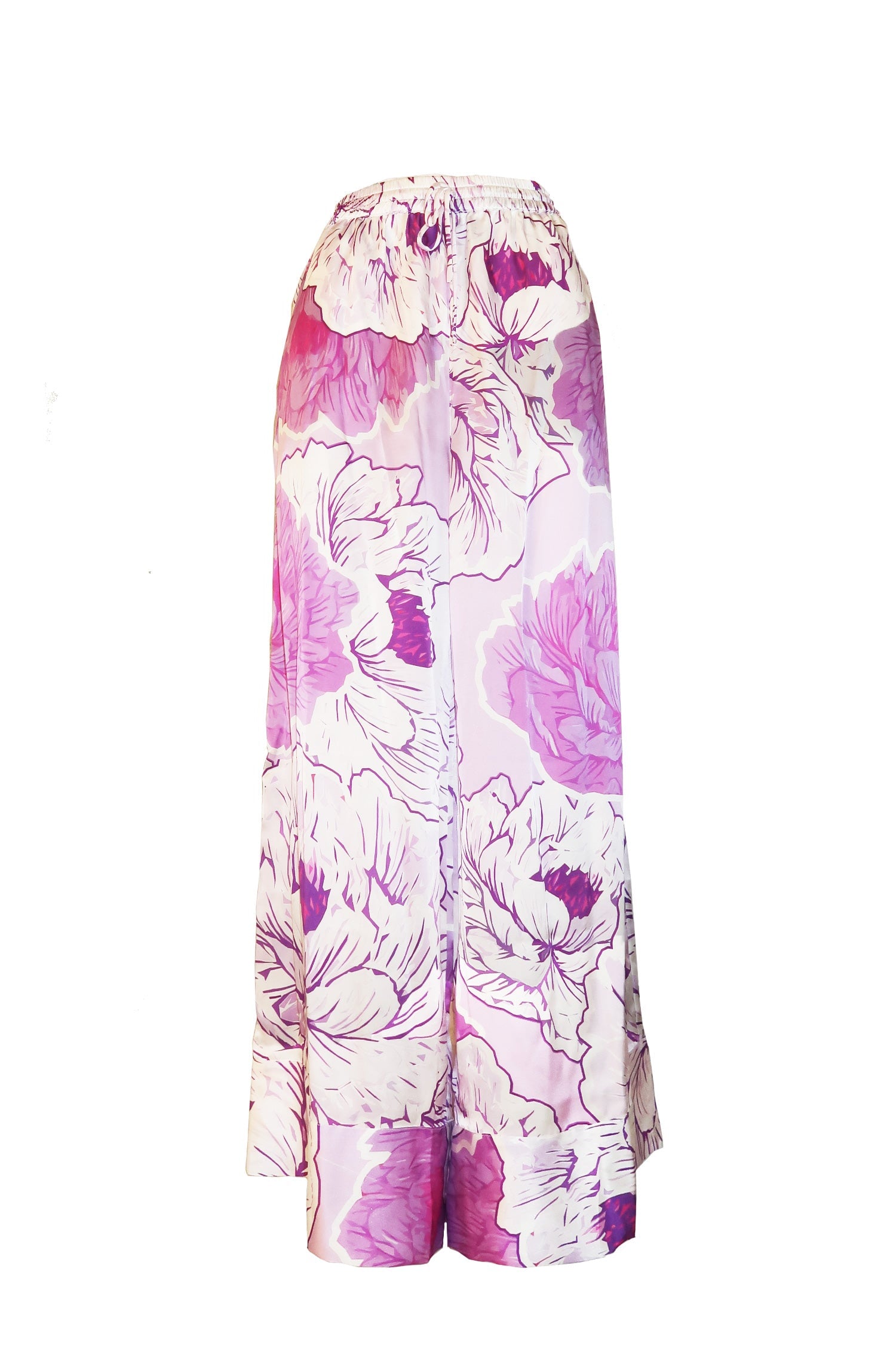 Lilac Dreams Silk Pants - Mode & Affaire