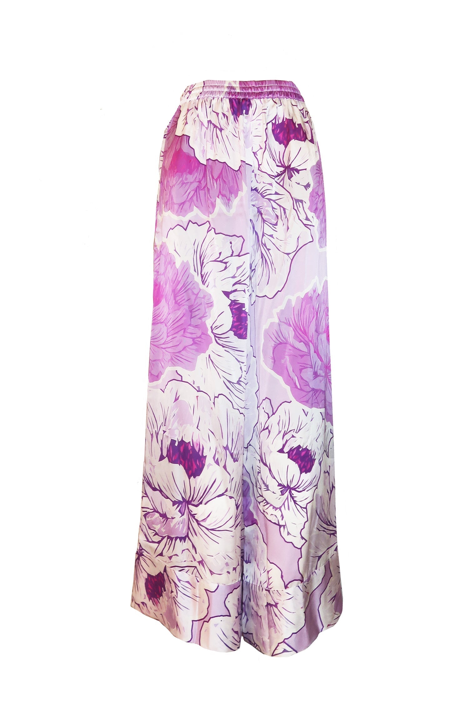 Lilac Dreams Silk Pants - Mode & Affaire