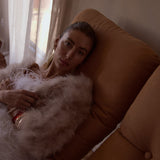 Plume Real Feather Jacket in Blush