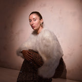 Valentina Feather Jacket Snow