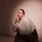 Valentina Feather Jacket Snow