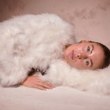Valentina Feather Jacket Snow