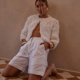 Laci 3/4 Bride Jacket in Snow