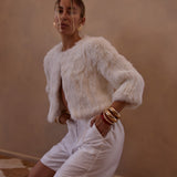 Laci 3/4 Bride Jacket in Snow