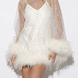 Gigi Feather Mini Dress