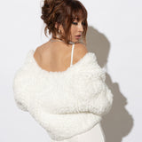 Macie Faux Jacket Long Sleeve in Snow