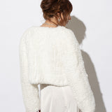 Macie Faux Jacket Long Sleeve in Snow