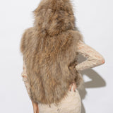 Alba Hooded Vest in Natural