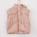 Minnie Puffer Vest in Peony