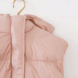 Minnie Puffer Vest in Peony