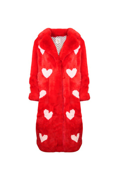 Queen Of Hearts Coat Ruby