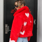 Queen Of Hearts Reverse Cropped Coat - Mode & Affaire