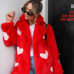 Queen Of Hearts Faux Coat Reverse - Mode & Affaire