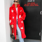 Queen Of Hearts Faux Coat Reverse - Mode & Affaire